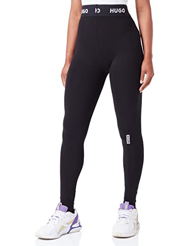 HUGO Damskie spodnie Black Jersey, czarny, S
