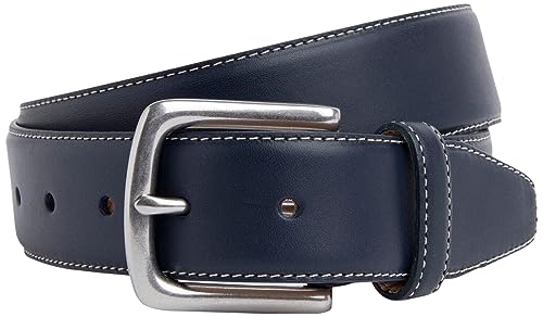 Hackett London Pasek męski ecru Stich, Niebieski (granatowy), 38