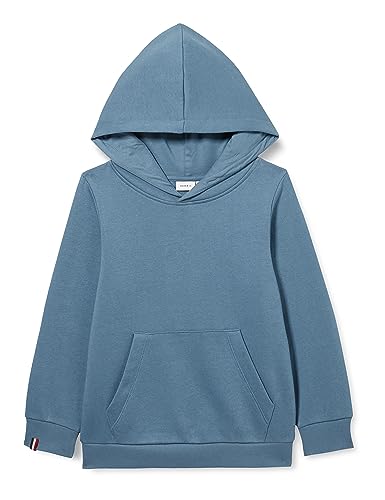 NAME IT Bluza chłopięca Nkmmalic Ls Sweat Wh Bru Noos, Bluefin, 158-164