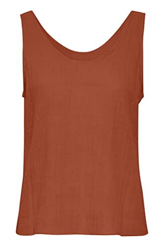 ICHI Iafoxa Tank to koszulka damska na ramiączkach/Cami Shirt, 171562/Mandarin Red, L