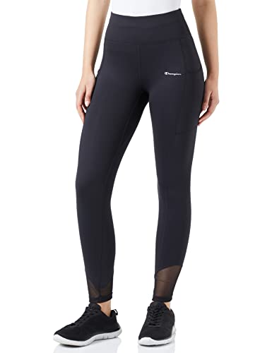 Champion Damskie sportowe C-tech szybkoschnące legginsy z wysokim stanem, czarne, M