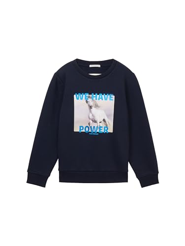 TOM TAILOR Dziewczęca bluza dziecięca, 10668 - Sky Captain Blue, 116/122 cm