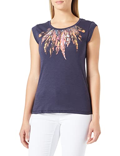 ONLY T-shirt damski, Night Sky/Aop: z piórami, S