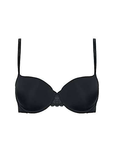 Calvin Klein Damski biustonosz balcon z podszewką Lght, czarny, 85, Czarny, 85E