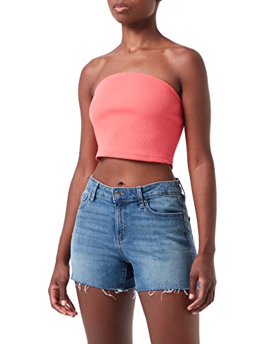 ONLY Women's ONLNESSA S/L Bandeau JRS Top, Calypso Coral, S