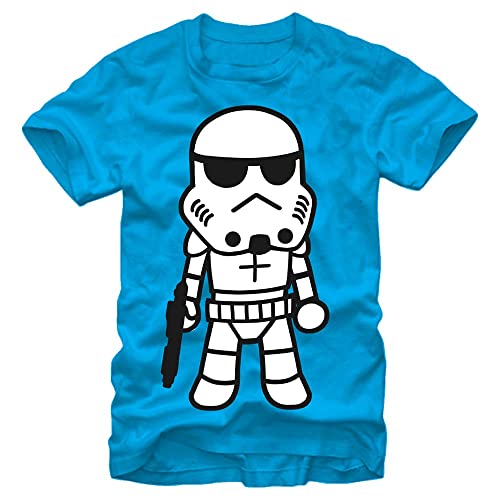 Star Wars T-shirt męski z krótkim rękawem Classic Fit, Azure, XXL