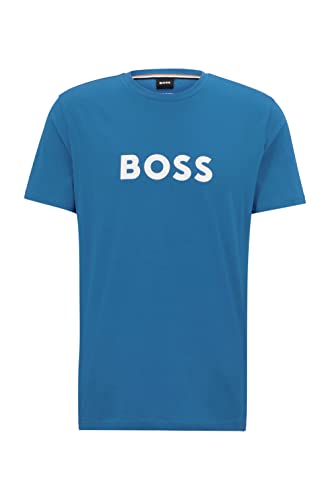 BOSS Koszulka męska Rn Beach, Medium Blue428, L
