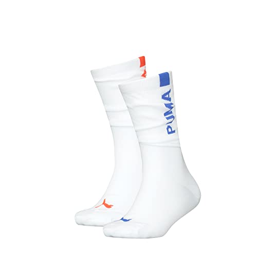 PUMA Damskie skarpety Slouch Hosiery, biały/niebieski., 35-38 EU