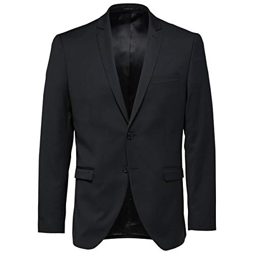 Selected Męska marynarka Slhslim-mylobill Black BLZ B Noos, Czarny (czarny czarny)
