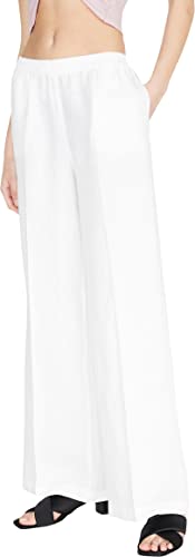Sisley Spodnie damskie 4AGHLF03U spodnie, białe 101, 38, White 101, 38