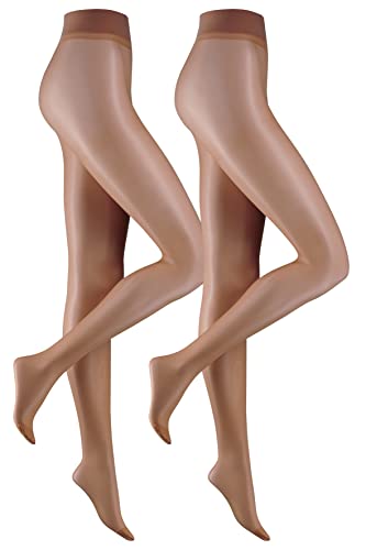 Camano Damskie legginsy Everyday Silky Shimmer 15 DEN Tights 2p, Make up, 38-40