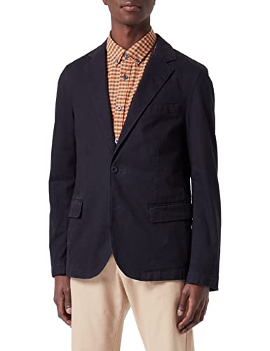 camel active Męska marynarka z bawełnianego twill, granatowy, 68