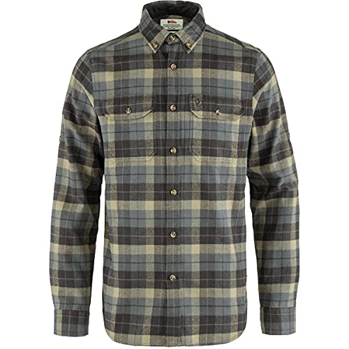 FJÄLLRÄVEN Męska koszula flanelowa Singi Heavy M sweter, Super szary/kamienny szary, L