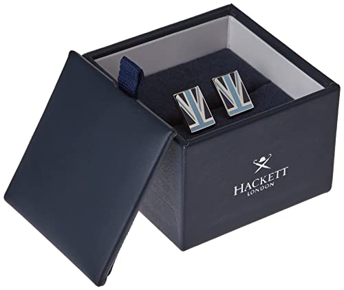 Hackett London Spinki do mankietów z flagą Union Demi, 5basky/Granatowy, Jeden rozmiar