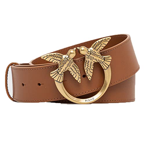 PINKO Damski pasek Love Berry Simply H4, L58q_skóra antyczny złoty, S