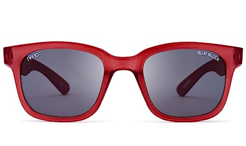 NANO Briny Okulary Unisex dla dzieci, Matowy czerwony, 43/20