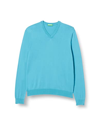 United Colors of Benetton sweter męski, Niebieski 1y3, S