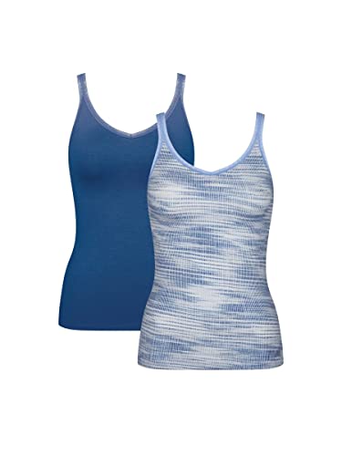 Sloggi Damska koszulka GO C2P 01, Blue-Dark Combination, L