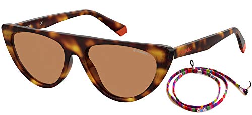 Polaroid PLD 6108/S L9G HAVANA ORANGE, 54, CAT EYE / BUTTERFLY, Polarized