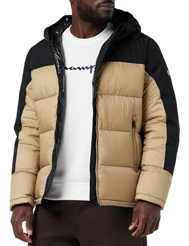 Champion Legacy Outdoor-Colorblock Hooded Kurtka Mężczyźni, Off White/Nero, L