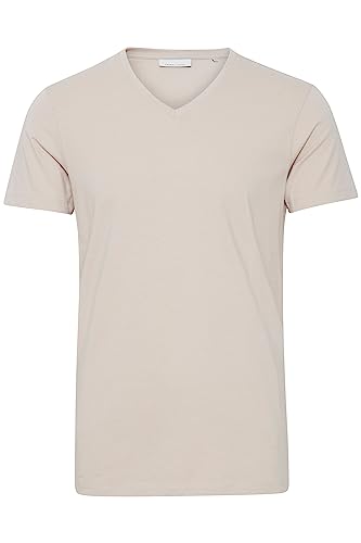 CASUAL FRIDAY CFLincoln t-shirt męski z dekoltem w kształcie litery V, krótki rękaw, z dekoltem w serek, slim fit, 154503_chateau szary, S