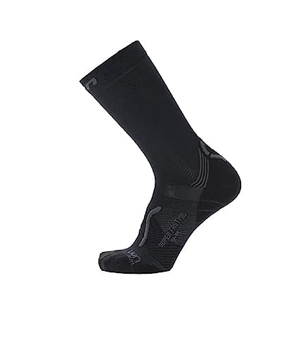 UYN Super Fast Mid skarpety czarne/antracytowe 38