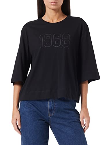 Sisley T-shirt damski, czarny 100, L