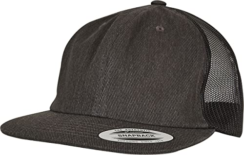 Flexfit Unisex czapka baseballowa Denim Trucker Black Raw One Size, Black Raw, jeden rozmiar