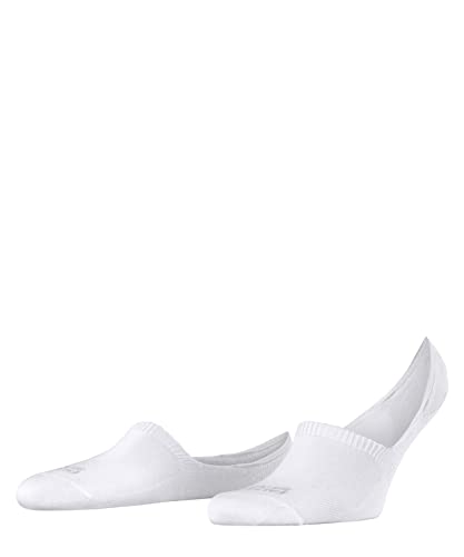 FALKE Mężczyźni Stopki Step High Cut M IN Zrównoważona Bawełna niewidoczne jednokolorowe 1 Para, Biały (White 2000), 39-42