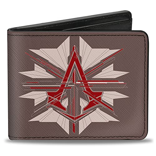 Buckle-Down Męski składany portfel Assassin's Creed podwójny, 10 cm x 8,89 cm, Assassin's Creed, 10.1 cm x 8.89 cm