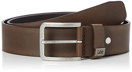 Lee Męski pasek z logo Small Logo, Brązowy (Dark Brown 24), 85