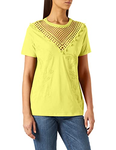 Desigual T-shirt damski Ts_Tropic Thoughts, Żółty (Blazing 8035), XS