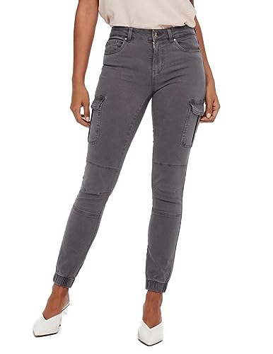 Bestseller A/S Damskie spodnie cargo Onlmissouri Reg ANK Cargo PNT Noos, Plum Kitten, 40W / 32L