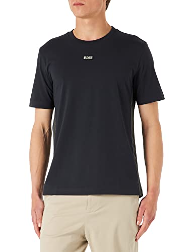 BOSS Męski t-shirt Tee Tape, Dark Blue402., M