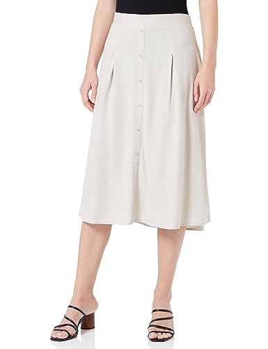 VERO MODA Damska spódnica Vmjesmilo Hw Calf WVN Ga Noos Rock, Silver Lining, S