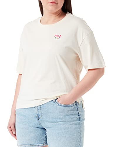 FILA Damska koszulka Bell Cropped Graphic, Antique White, XS