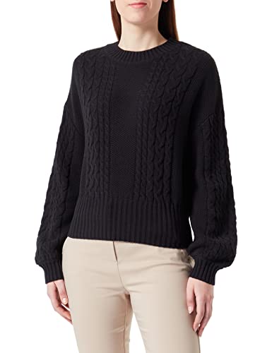 ICHI Damski sweter IHPOLITE LS2, 194008/czarny, XXL (DE)