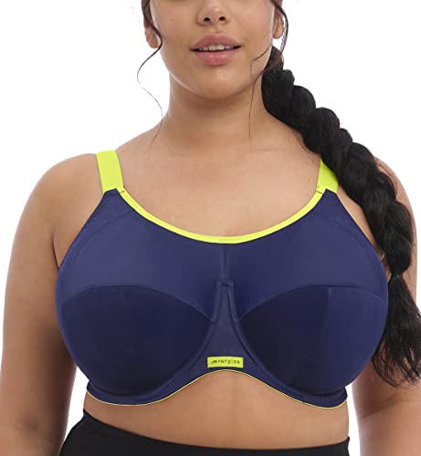 Elomi 8041 Energise U/W Full Cup Supportive Multiway J Hook Biustonosz sportowy, granatowy, 95H