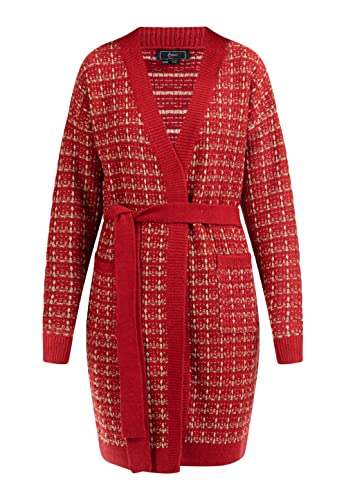 NAEMI Damski kardigan 11025234-NA01, czerwony, XL/XXL, czerwony, XL-XXL