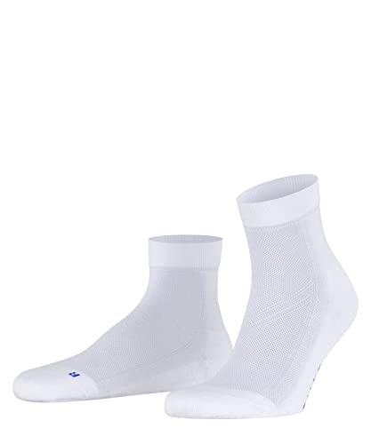 FALKE Uniseks Krótkie skarpety Cool Kick U SSO Oddychający I Szybkoschnący jednokolorowe 1 Para, Biały (White 2000), 39-41