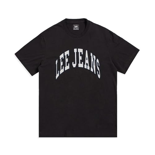 Lee Męski t-shirt Varsity Tee, czarny, M