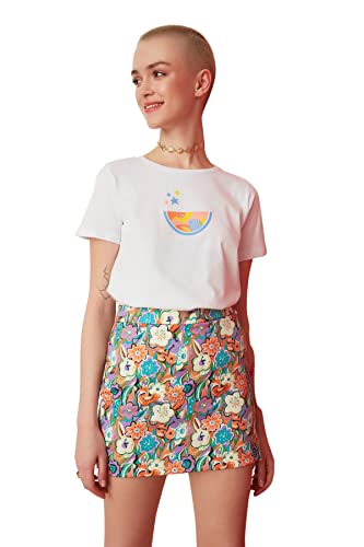 Trendyol Damska młoda mini spódnica ołówkowa Shift tkana spódnica, Wiele kolorów, 64