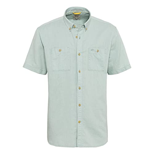 camel active Męska koszula 409219/1S49, jasnozielona, L, Light Aqua Green, L