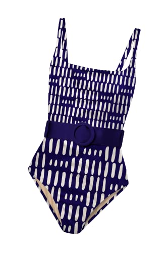 Averie Damski kostium kąpielowy Amada One Piece, niebieski, XS