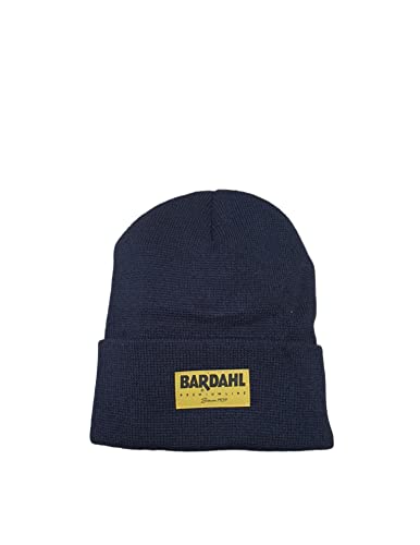 Bardahl | Czapka zimowa Niebieska Premium Line, Czapka zimowa Unisex z żółtą etykietą Logo, niebieski, rozmiar uniwersalny