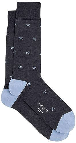 Hackett London Skarpety męskie Icon, Szary (odcień grafitowy), Small