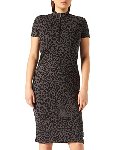 Desigual Damska sukienka Vest_panter Casual, czarny, XL