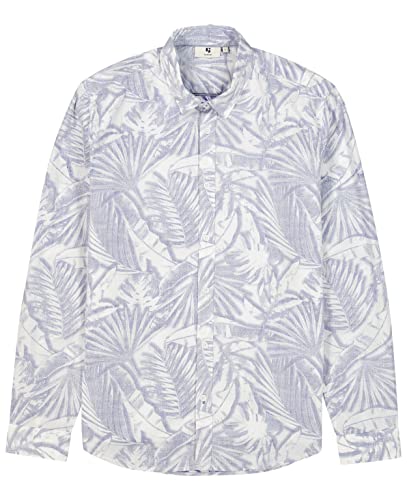 Garcia Koszula męska z długim rękawem, biały, 3XL