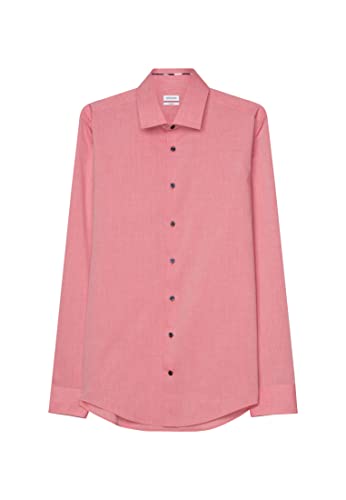 Seidensticker Męska koszula biznesowa, czerwony, 41