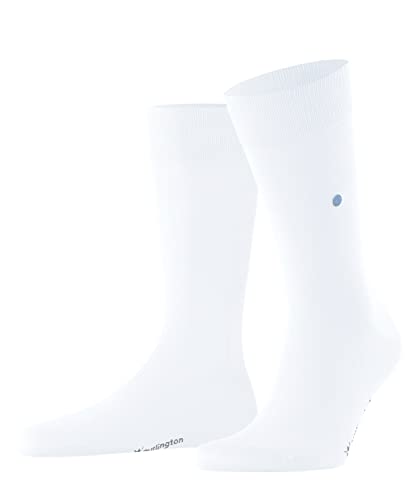 Burlington Mężczyźni Skarpety Lord M SO Organiczna Bawełna z wzorem 1 Para, Biały (White 2000), 40-46